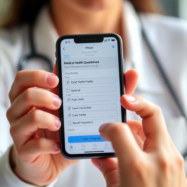 Take the medical questionnaire