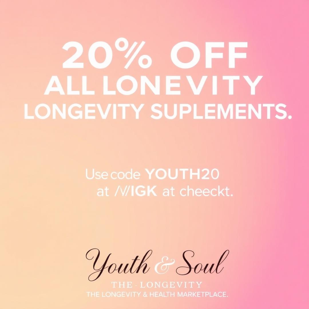 20% Off Longevity Supplements